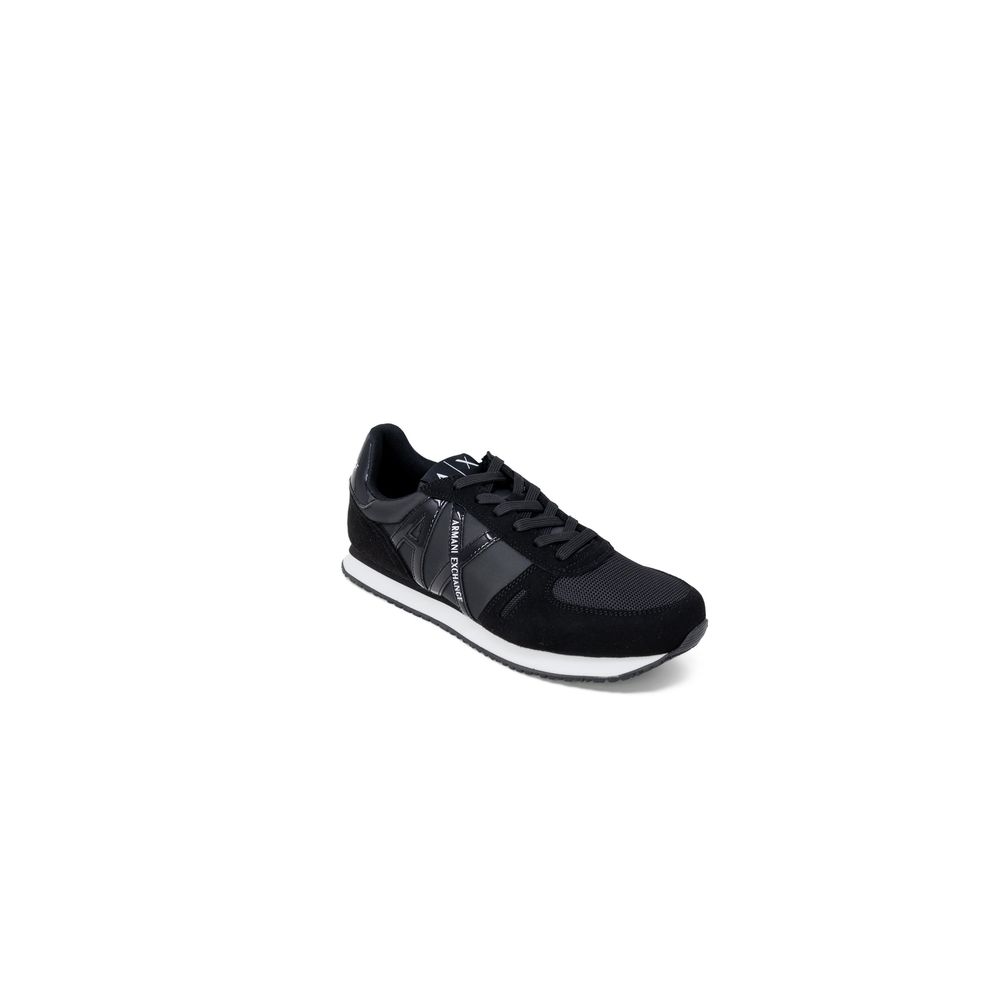 Armani Exchange Black Polyester Athletic Sneakers - GET THE BRAND