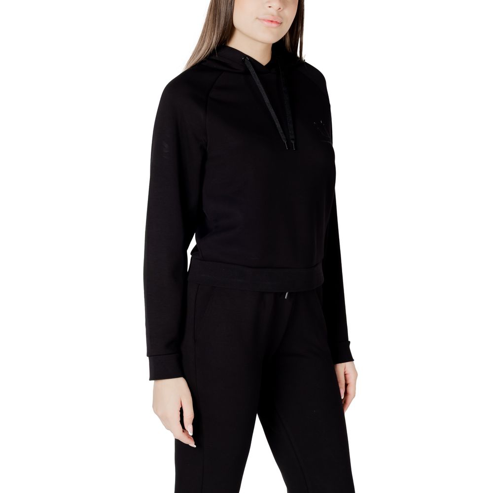 Armani Exchange Black Viscose Hoodie - GET THE BRAND