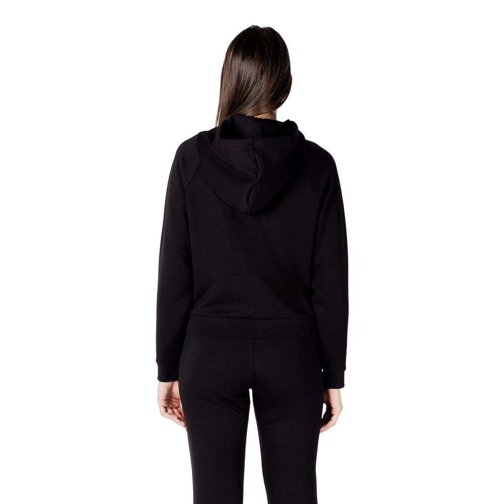 Armani Exchange Black Viscose Hoodie - GET THE BRAND