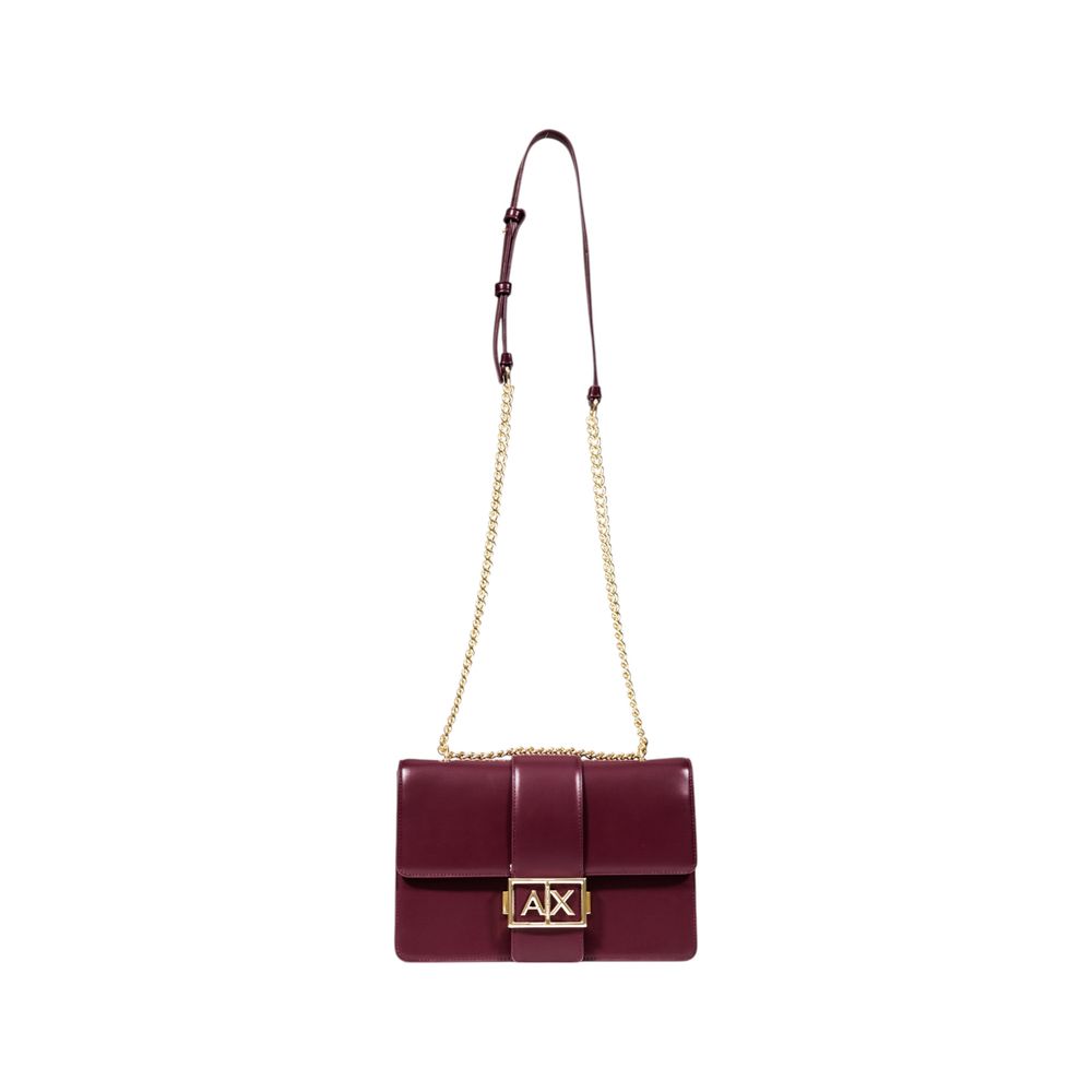 Armani Exchange Bordeaux Polyester Handbag - GET THE BRAND