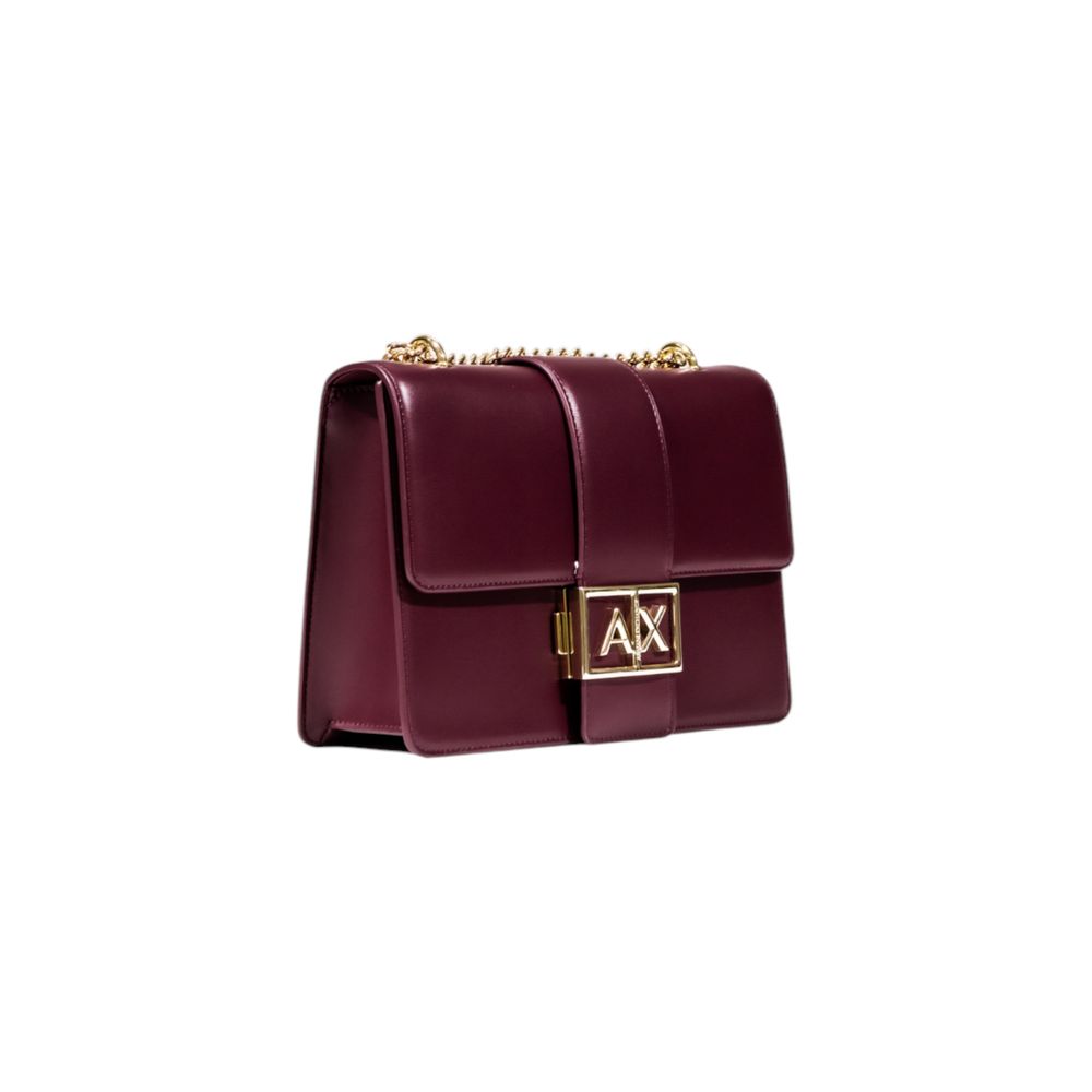 Armani Exchange Bordeaux Polyester Handbag - GET THE BRAND