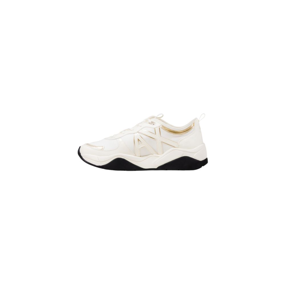 Armani Exchange White Polyester Athletic Sneakers - GET THE BRAND