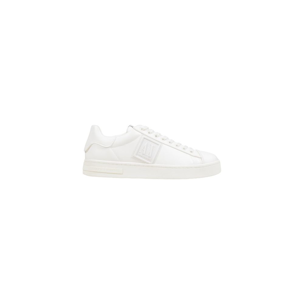 Armani Exchange White Polyester Low Top Sneakers - GET THE BRAND