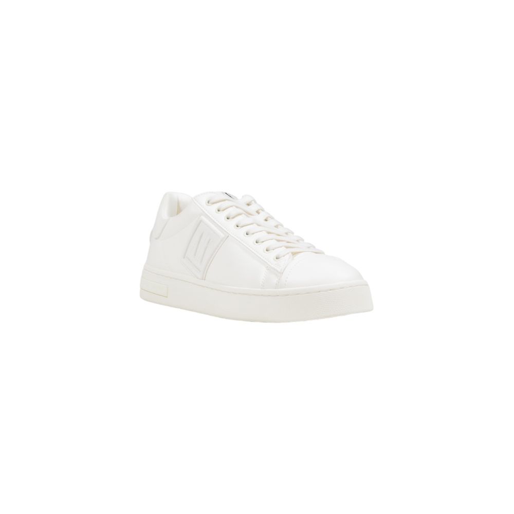 Armani Exchange White Polyester Low Top Sneakers - GET THE BRAND
