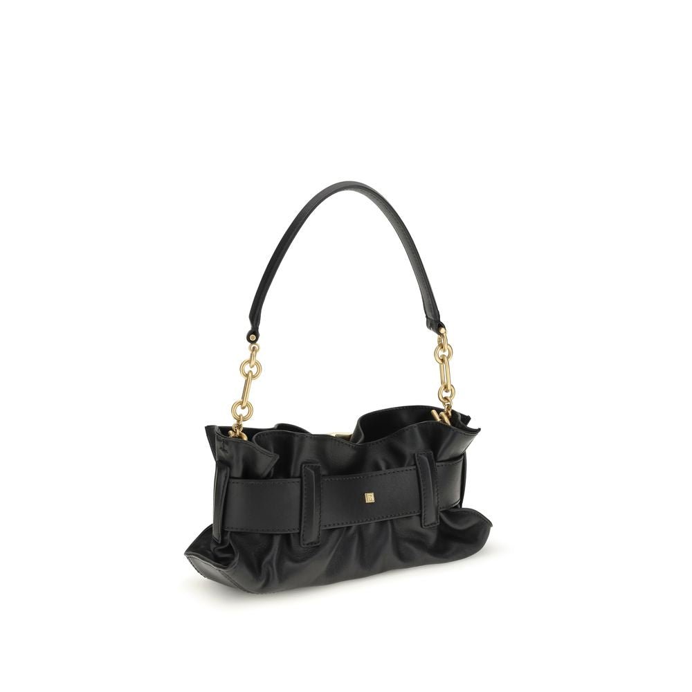 Balmain Black Calf Leather Bos Taurus Shoulder Bag - GET THE BRAND