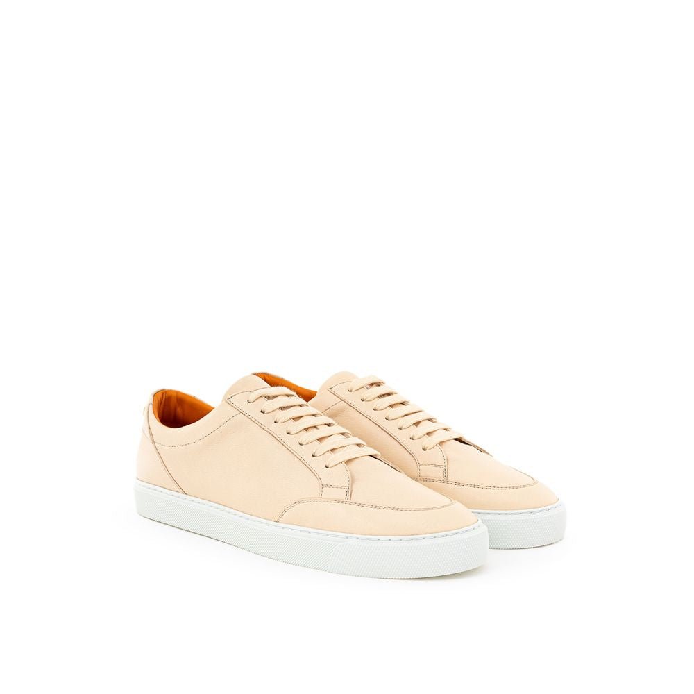 Burberry Pink Leather Low Top Sneakers - GET THE BRAND