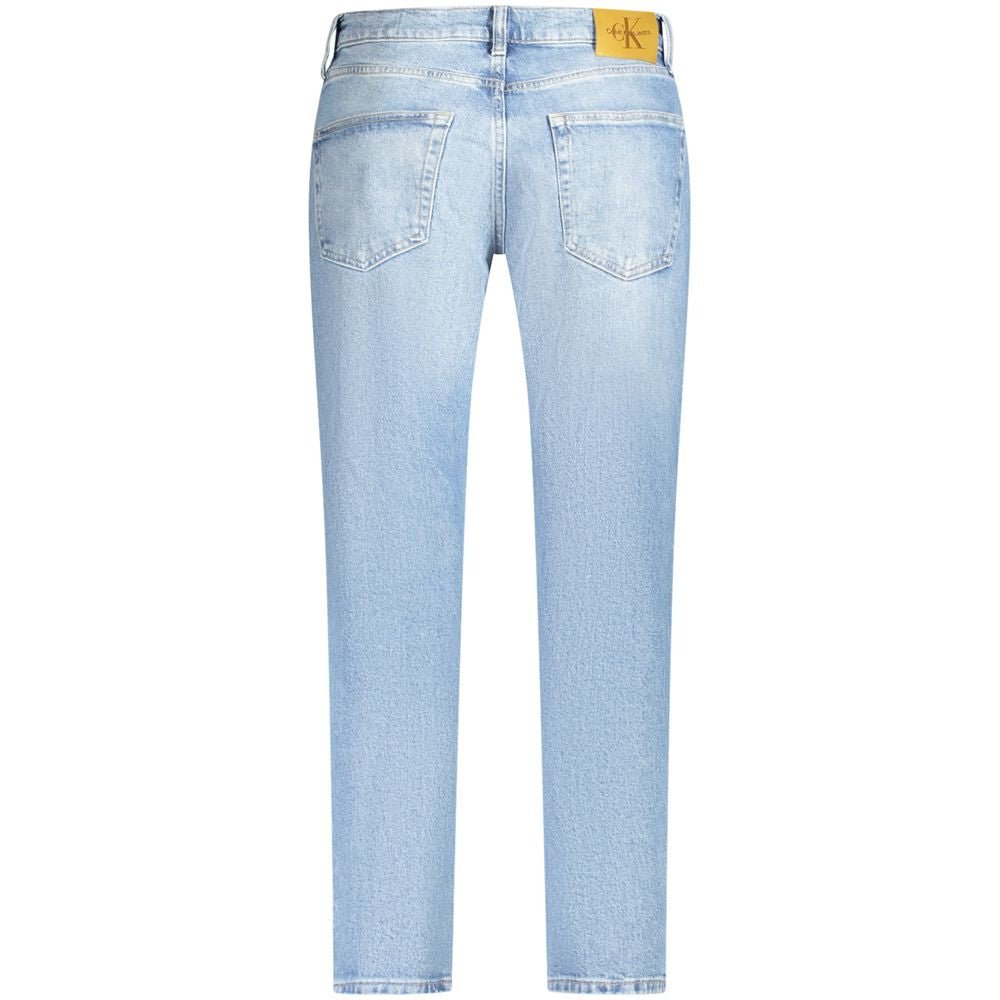 Calvin Klein Azzurro Cotton Men Jeans - GET THE BRAND