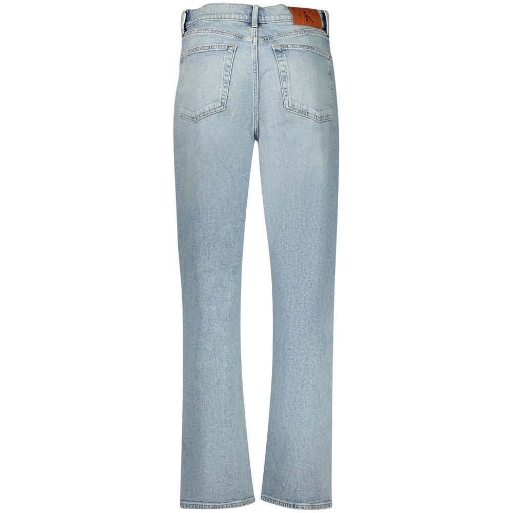 Calvin Klein Azzurro Cotton Women Jeans - GET THE BRAND
