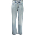 Calvin Klein Azzurro Cotton Women Jeans - GET THE BRAND