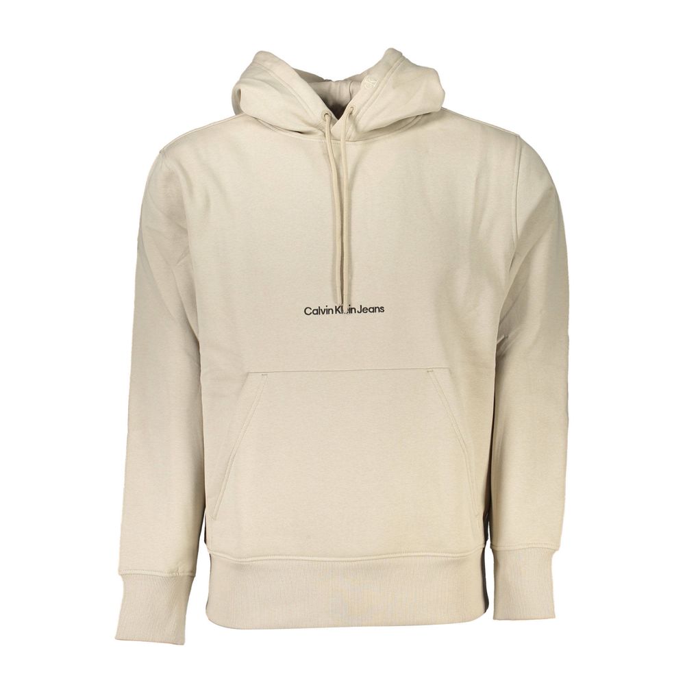 Calvin Klein Beige Cotton Men Sweater - GET THE BRAND