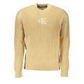 Calvin Klein Beige Cotton Men Sweater - GET THE BRAND