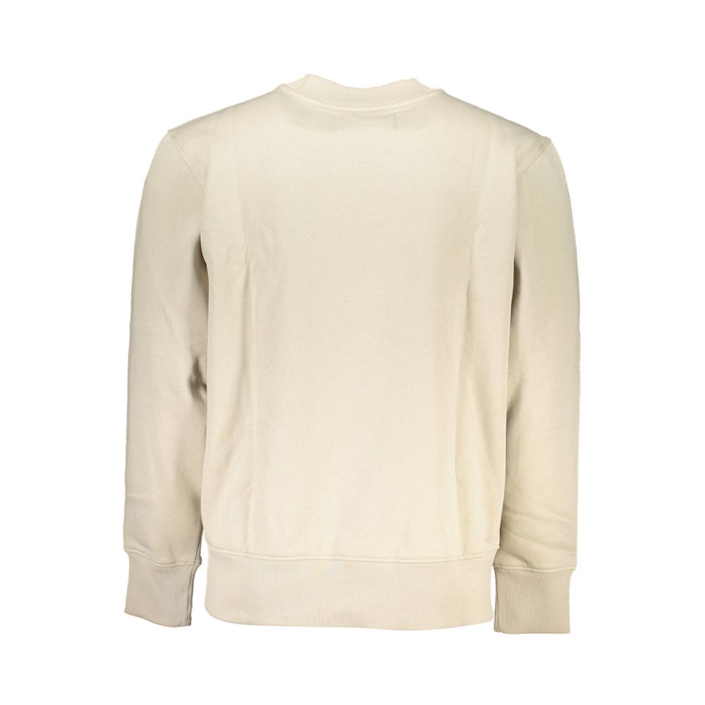 Calvin Klein Beige Cotton Men Sweatshirt - GET THE BRAND