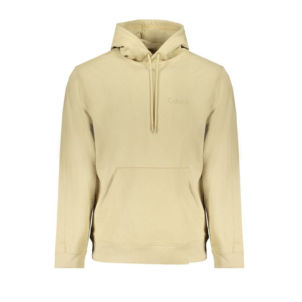 Calvin Klein Beige Cotton Men Sweatshirt - GET THE BRAND
