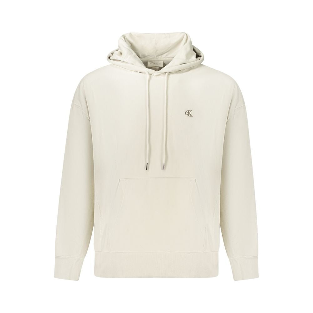 Calvin Klein Beige Cotton Men's Hoodie - GET THE BRAND