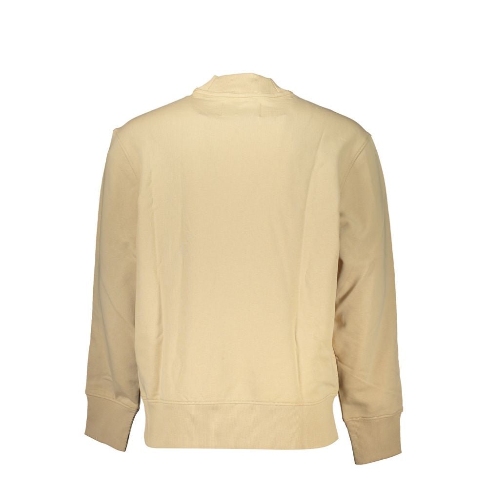 Calvin Klein Beige Cotton Men's Sweatshirt - GET THE BRAND