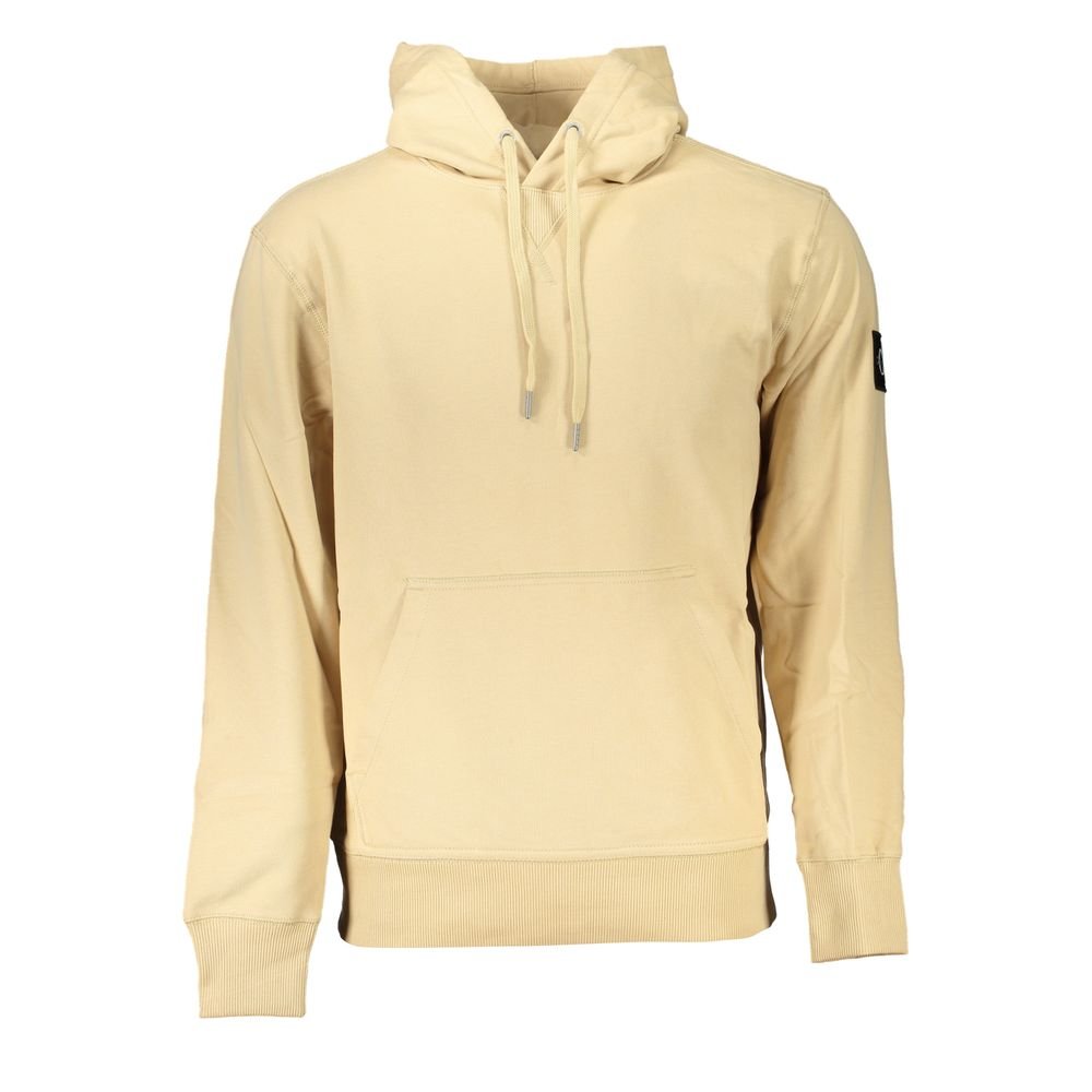 Calvin Klein Beige Cotton Men's Sweatshirt - GET THE BRAND