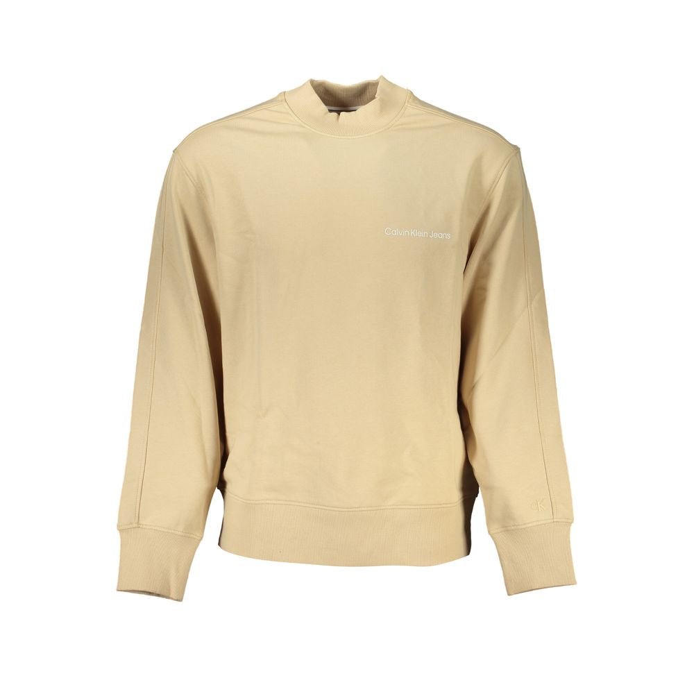 Calvin Klein Beige Cotton Men's Sweatshirt - GET THE BRAND