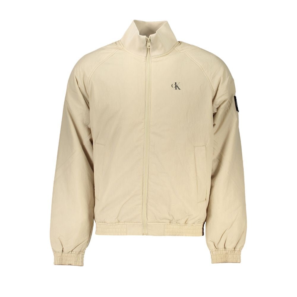 Calvin Klein Beige Polyamide Men Jacket - GET THE BRAND