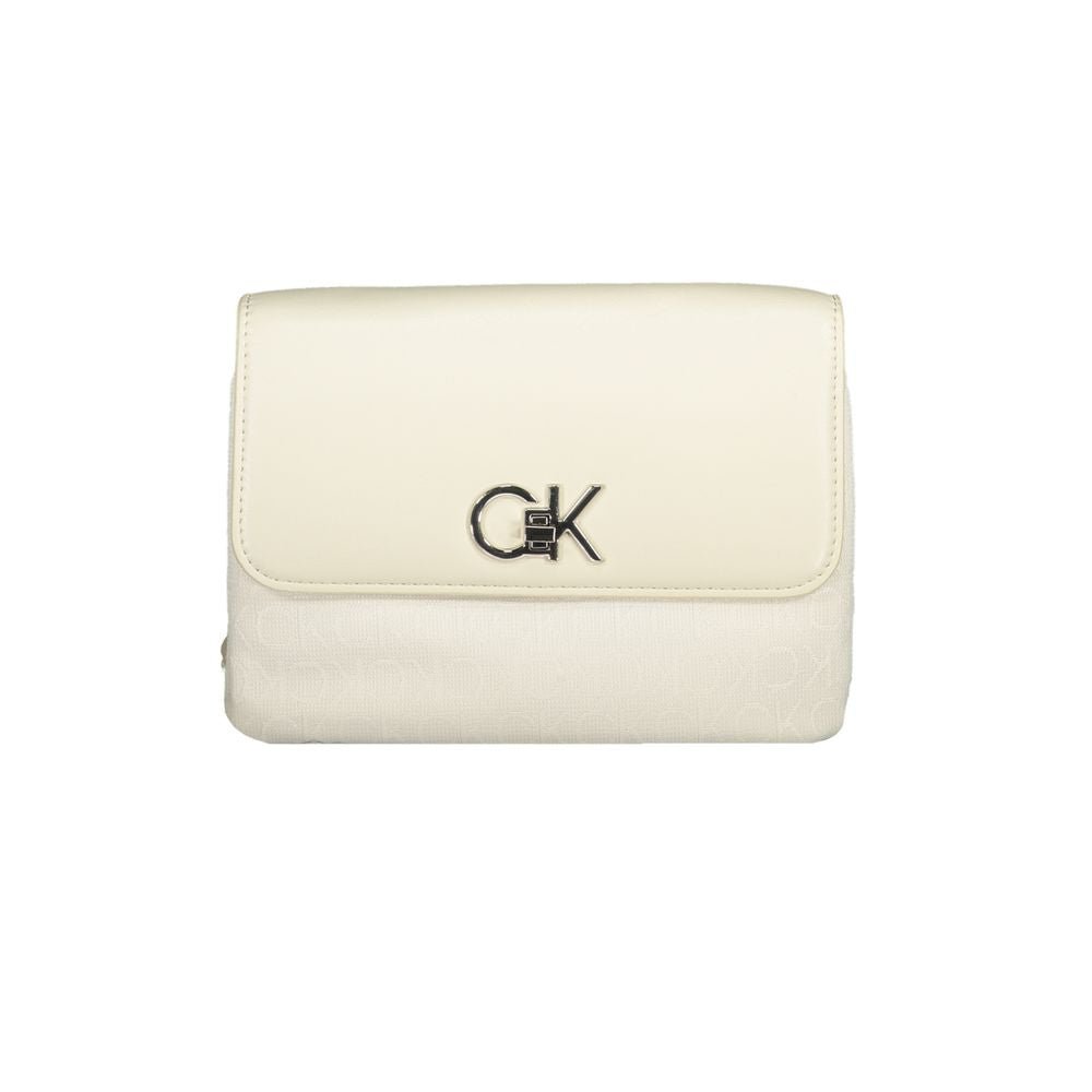 Calvin Klein Beige Polyester Women Handbag - GET THE BRAND