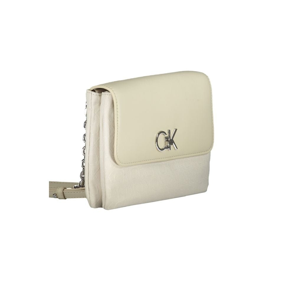 Calvin Klein Beige Polyester Women Handbag - GET THE BRAND