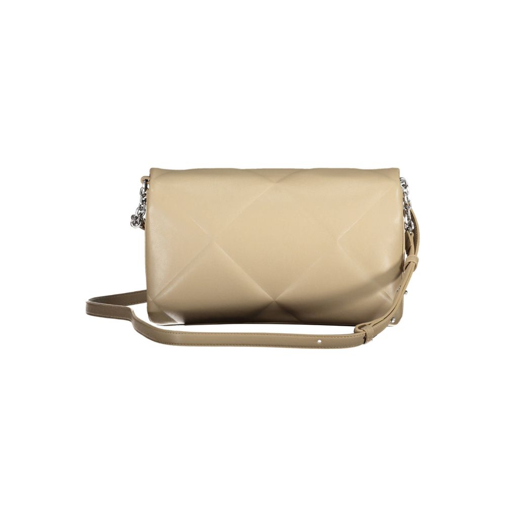 Calvin Klein Beige Polyester Women Shoulder Bag - GET THE BRAND