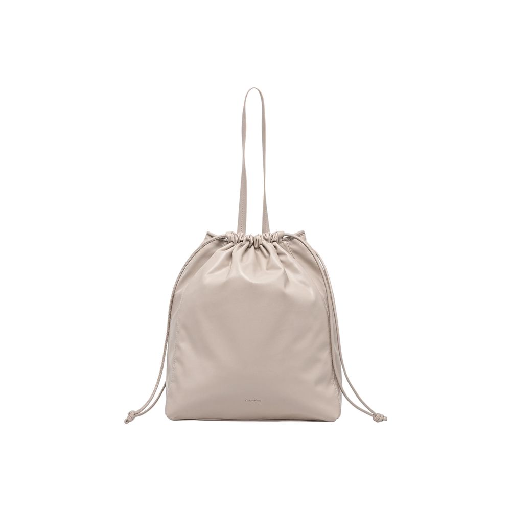 Calvin Klein Beige Polyethylene Handbag - GET THE BRAND