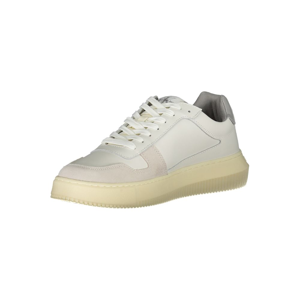 Calvin Klein Bianco Leather Men Sneaker - GET THE BRAND