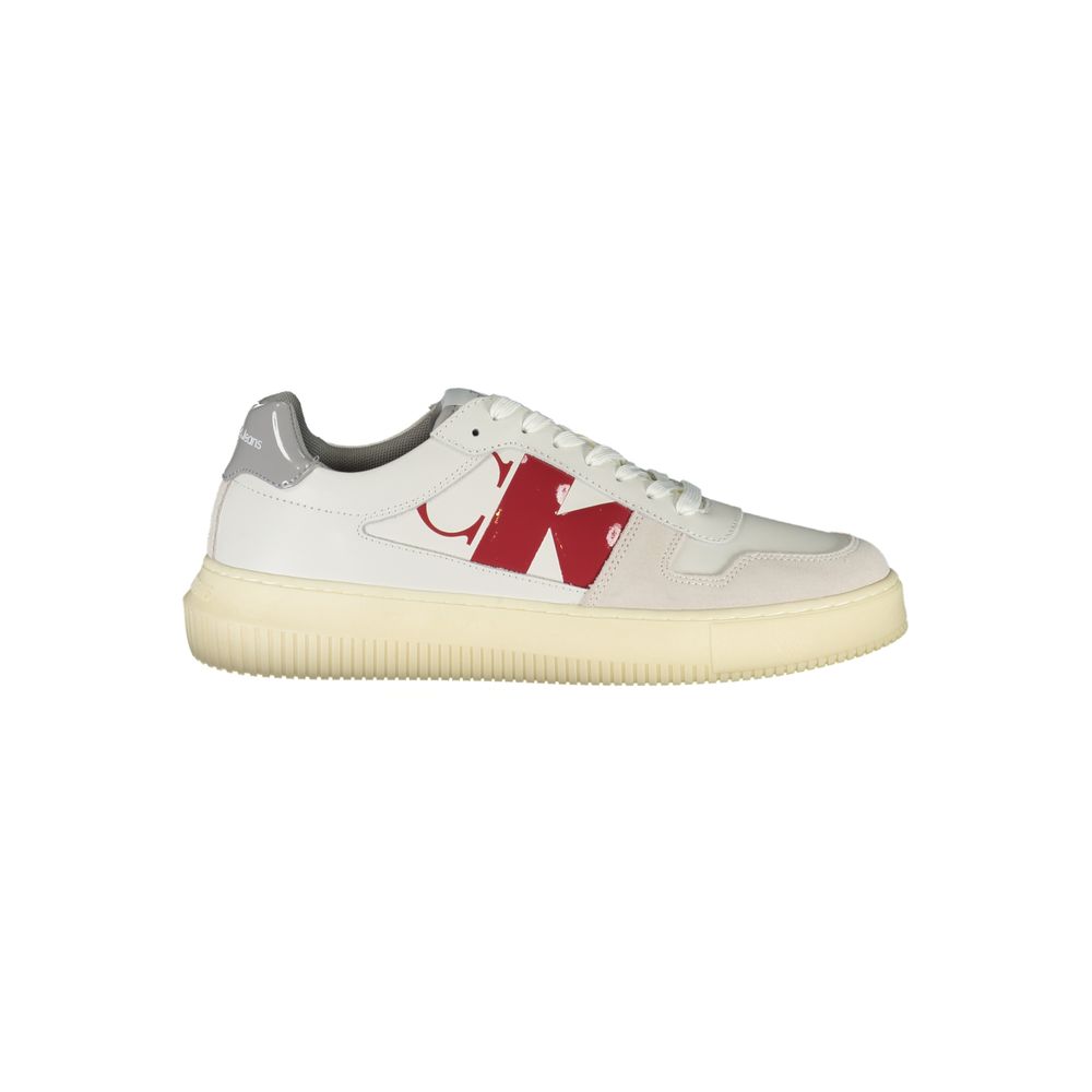 Calvin Klein Bianco Leather Men Sneaker - GET THE BRAND