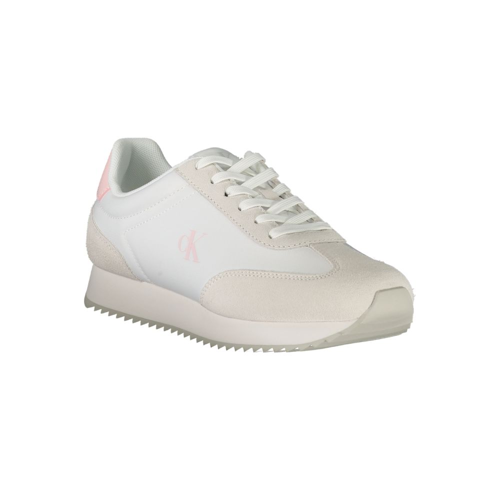 Calvin Klein Bianco Leather Woman Sneaker - GET THE BRAND