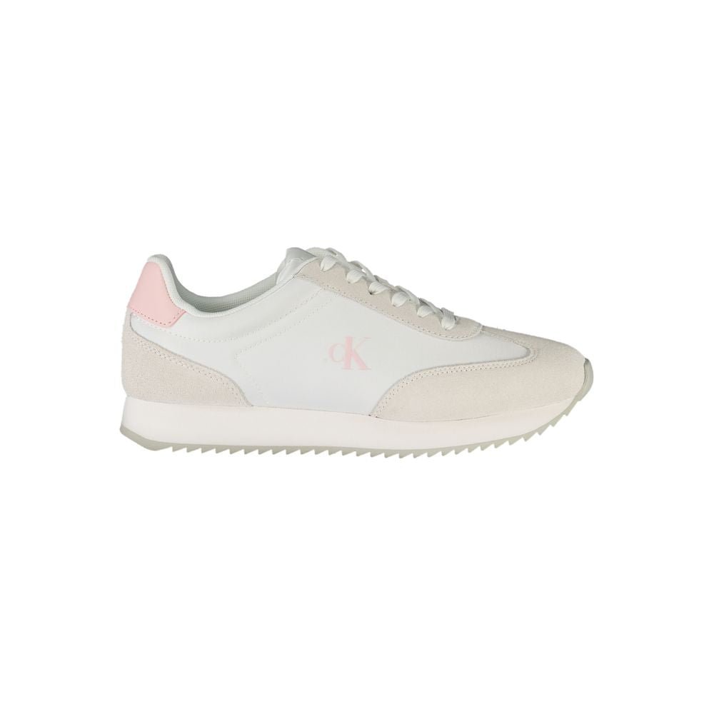 Calvin Klein Bianco Leather Woman Sneaker - GET THE BRAND