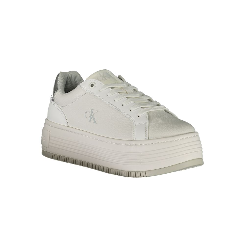 Calvin Klein Bianco Leather Women Sneaker - GET THE BRAND