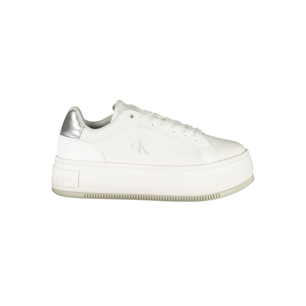 Calvin Klein Bianco Leather Women Sneaker - GET THE BRAND