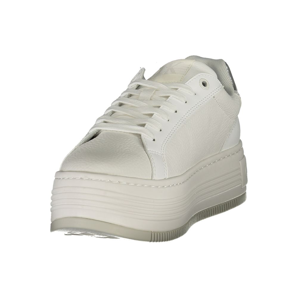 Calvin Klein Bianco Leather Women Sneaker - GET THE BRAND