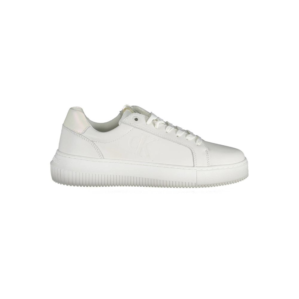 Calvin Klein Bianco Leather Women Sneaker - GET THE BRAND