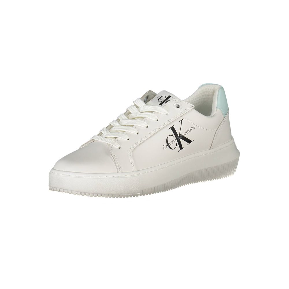 Calvin Klein Bianco Leather Women Sneaker - GET THE BRAND