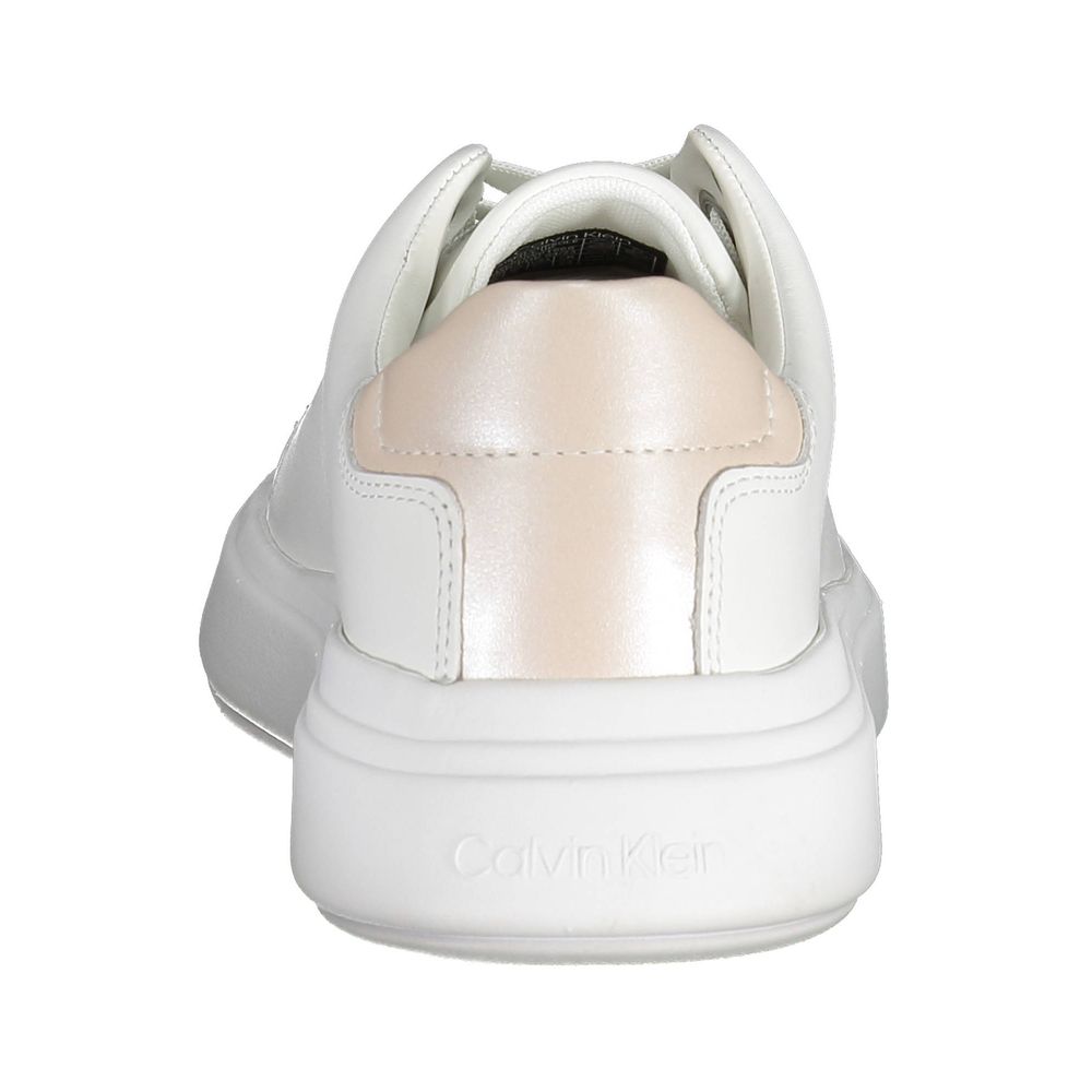Calvin Klein Bianco Pelle Donna Sneaker - GET THE BRAND