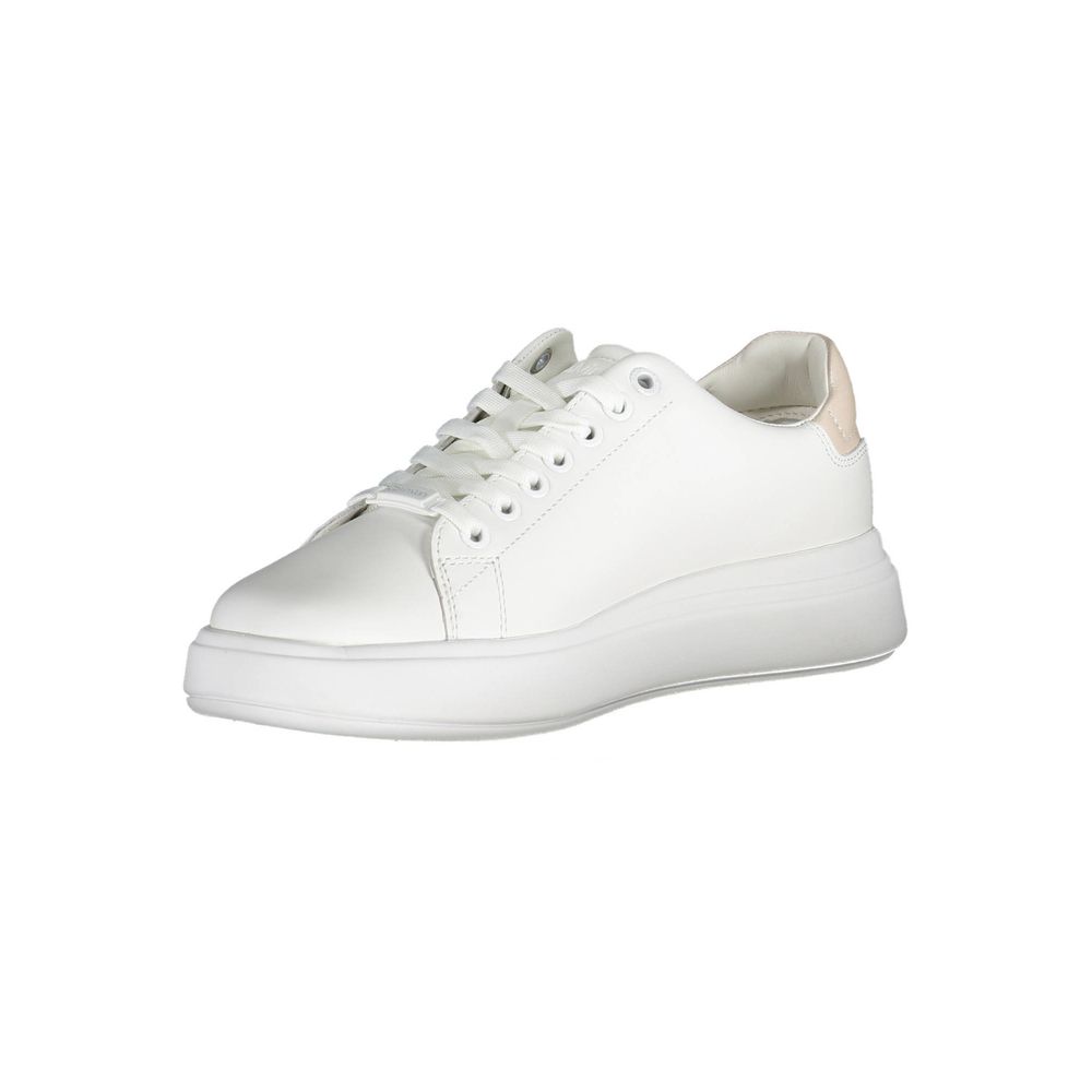 Calvin Klein Bianco Pelle Donna Sneaker - GET THE BRAND