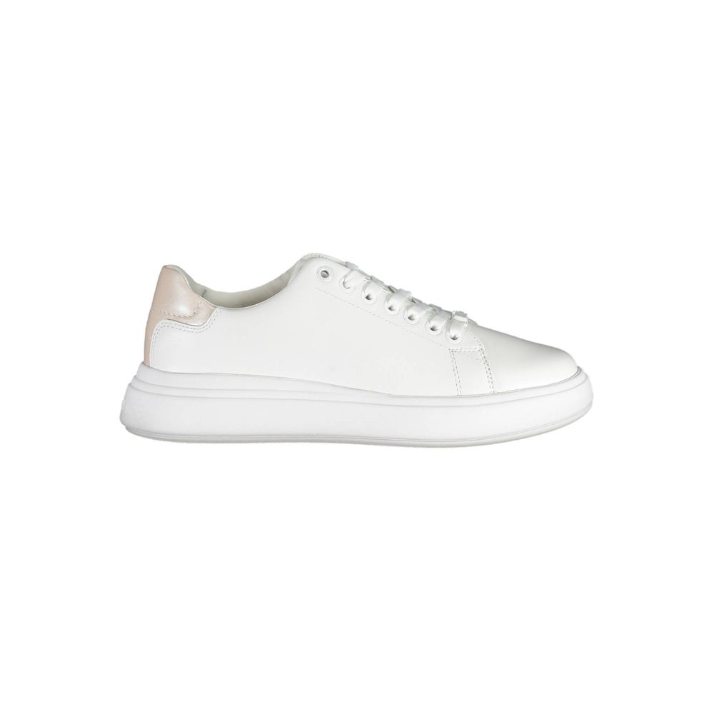 Calvin Klein Bianco Pelle Donna Sneaker - GET THE BRAND