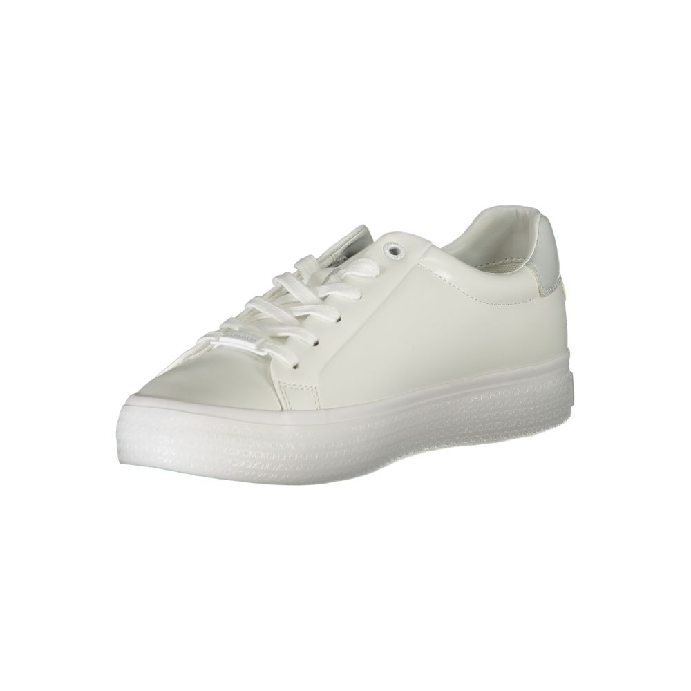 Calvin Klein Bianco Pelle Women Sneaker - GET THE BRAND