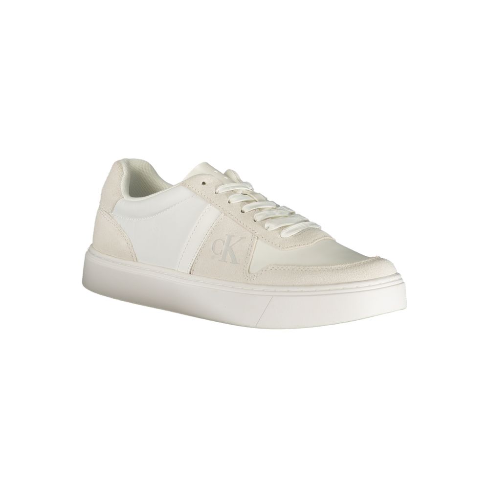 Calvin Klein Bianco Polyester Mens Sneaker - GET THE BRAND