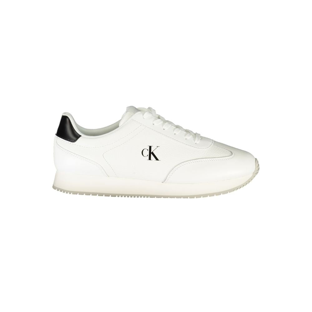 Calvin Klein Bianco Polyurethane Men Sneaker - GET THE BRAND