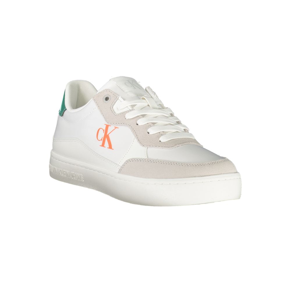 Calvin Klein Bianco Polyurethane Men Sneaker - GET THE BRAND