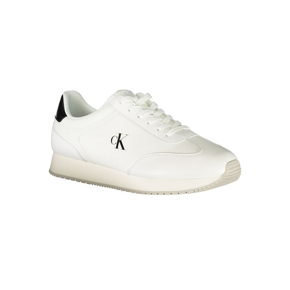Calvin Klein Bianco Polyurethane Men Sneaker - GET THE BRAND