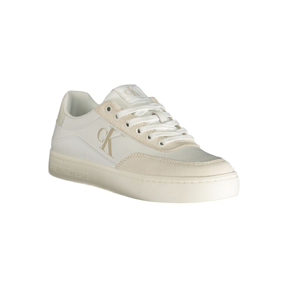 Calvin Klein Bianco Polyurethane Women Sneaker - GET THE BRAND