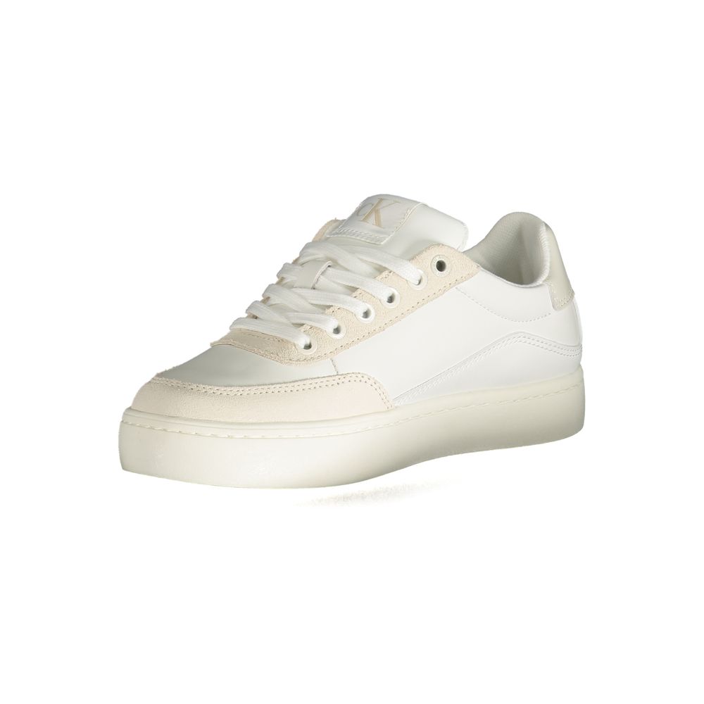 Calvin Klein Bianco Polyurethane Women Sneaker - GET THE BRAND