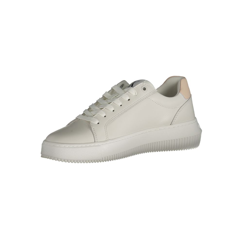 Calvin Klein Bianco Polyurethane Women Sneaker - GET THE BRAND