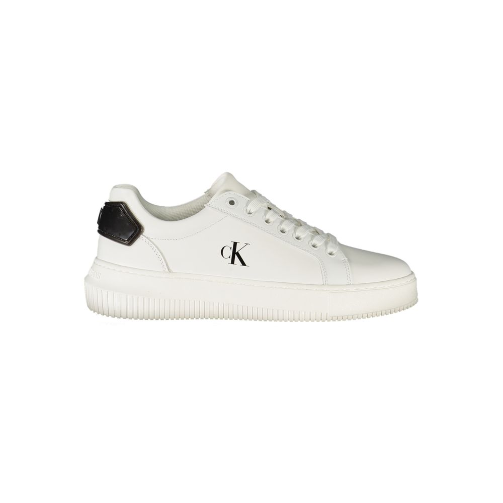 Calvin Klein Bianco Polyurethane Women Sneaker - GET THE BRAND