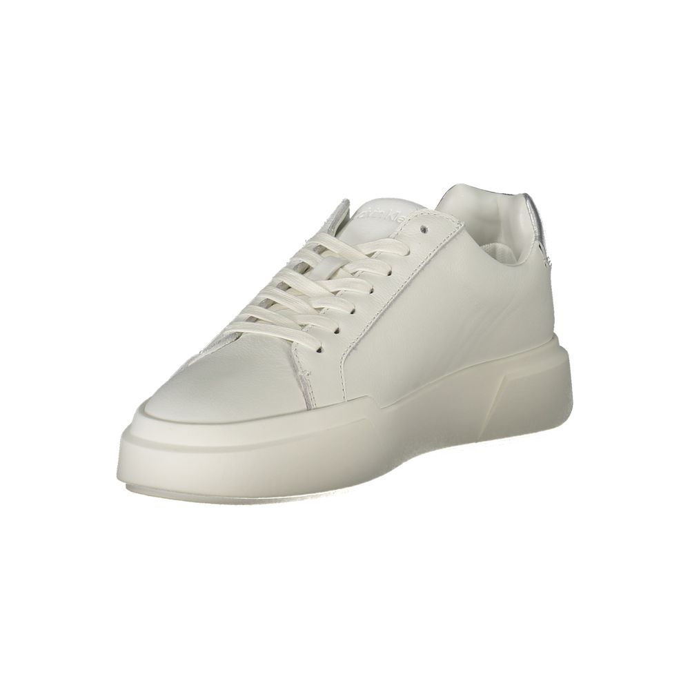 Calvin Klein Bianco Polyurethane Women Sneaker - GET THE BRAND