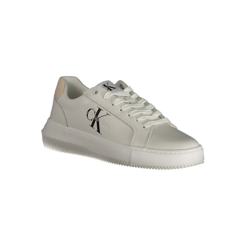 Calvin Klein Bianco Polyurethane Women Sneaker - GET THE BRAND