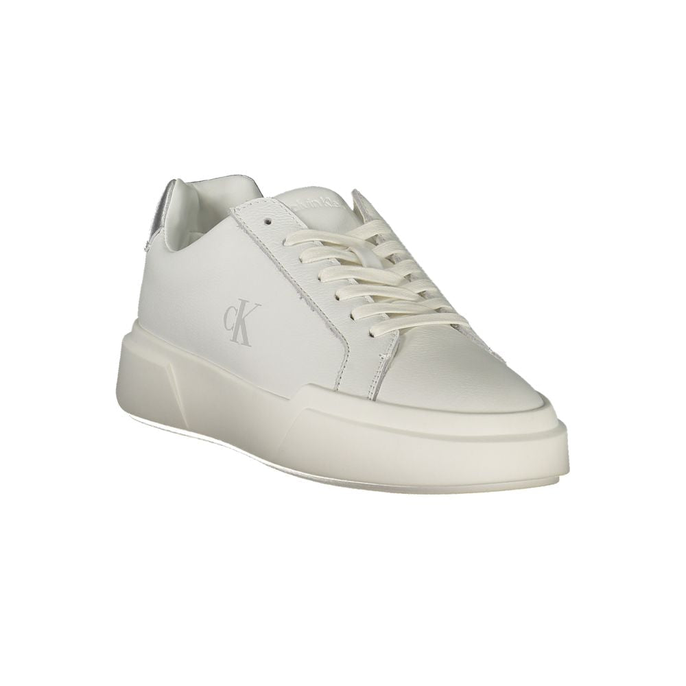 Calvin Klein Bianco Polyurethane Women Sneaker - GET THE BRAND